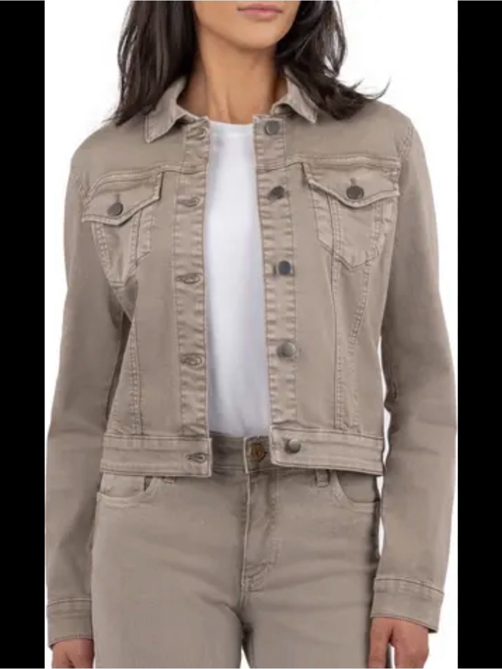 Hollister Taupe Denim Jacket